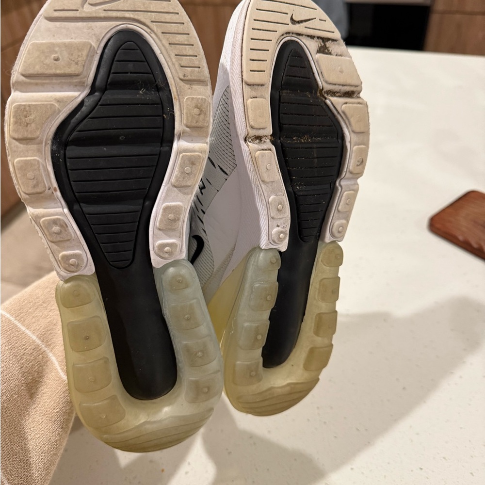 Nike Air Max 270 White and Black Sneakers - Picture 6 of 7
